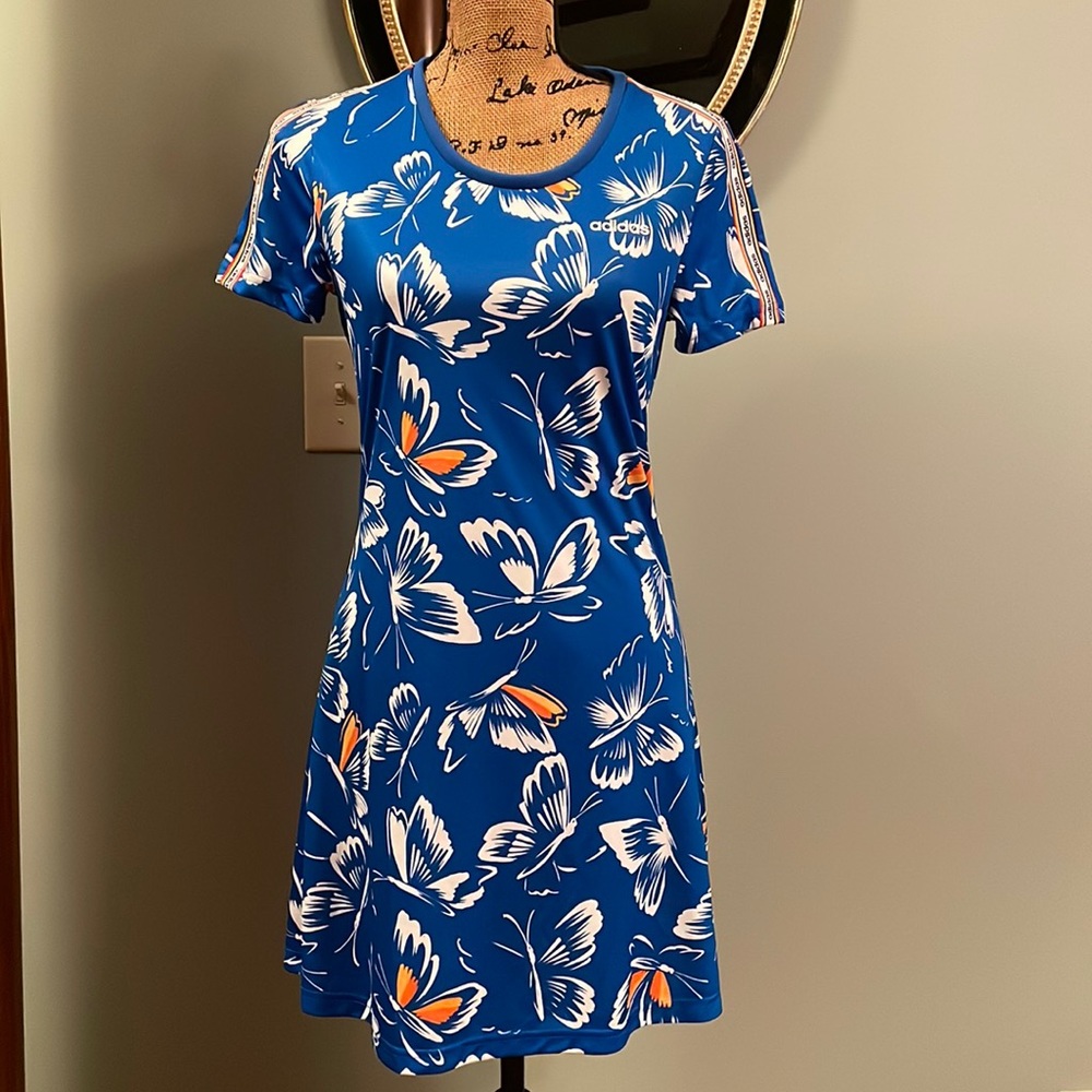 Adidas Hawaiian print dress, size small.